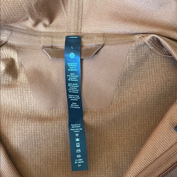 Men's Orange Hooded Jacket - Picture 2 of 4